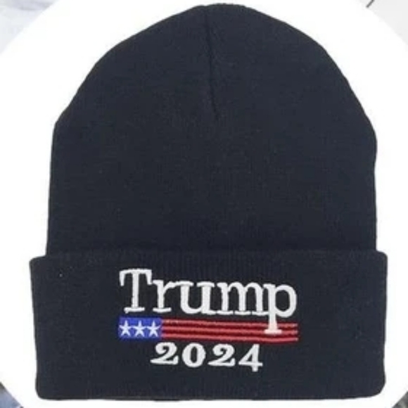 Trump 2024 beanie and star spangled earrings! - Picture 5 of 5